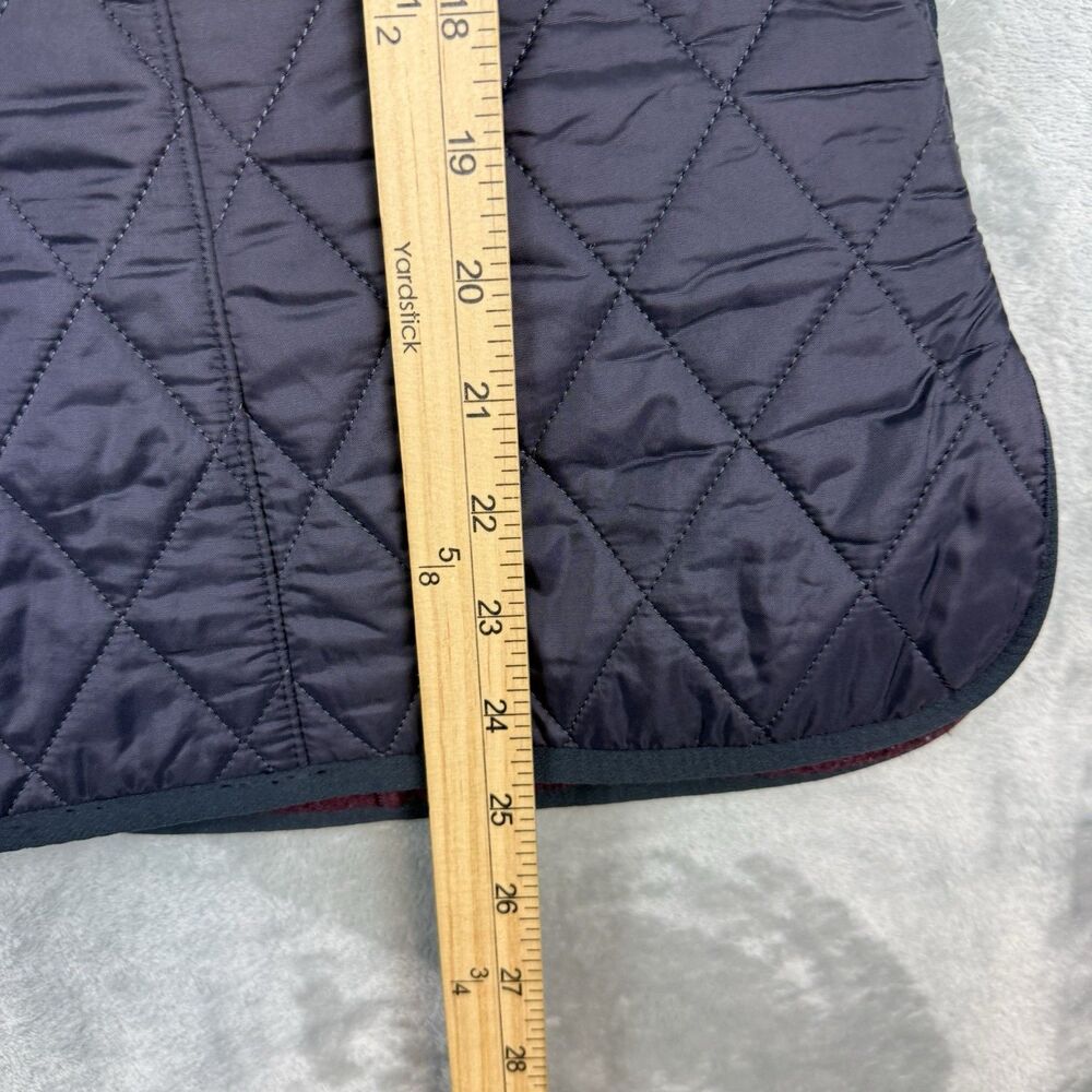 Barbour Betty Vest Womens Size 10 Blue Quilted Fleece Liner Pockets Full Zip - Picture 7 of 9